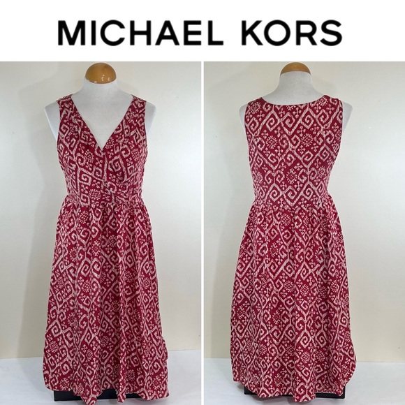 Michael Michael Kors Women’s Sleeveless Long Silk Dress - Picture 1 of 8